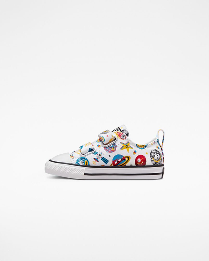 Chlapecké Boty Nízké Converse Chuck Taylor All Star Easy-On Space Cruiser Bílé Červené | CZ UHPF43